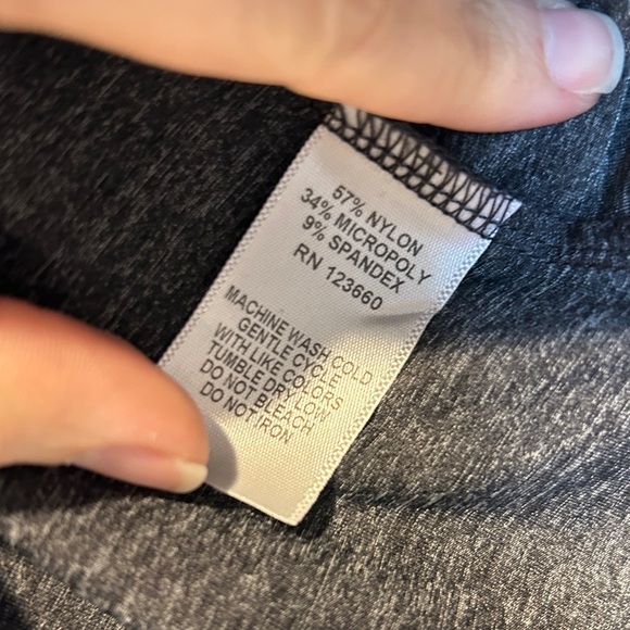 Splits59 Women's Grey Cowl Neck Pullover Petal Hem Hoodie - Medium - Picture 4 of 7